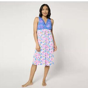 NWOT Breezies Lounge Lace Chemise with Built-in Bra